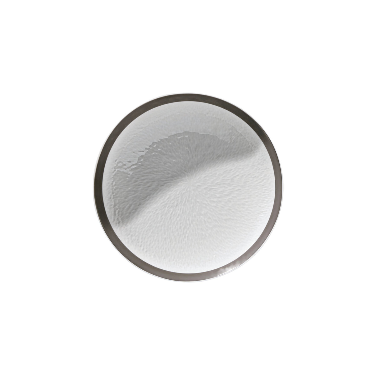 Raynaud Mineral Platinum Breakfast Plate Deep, 6 3/4 In, 11 3/4 oz