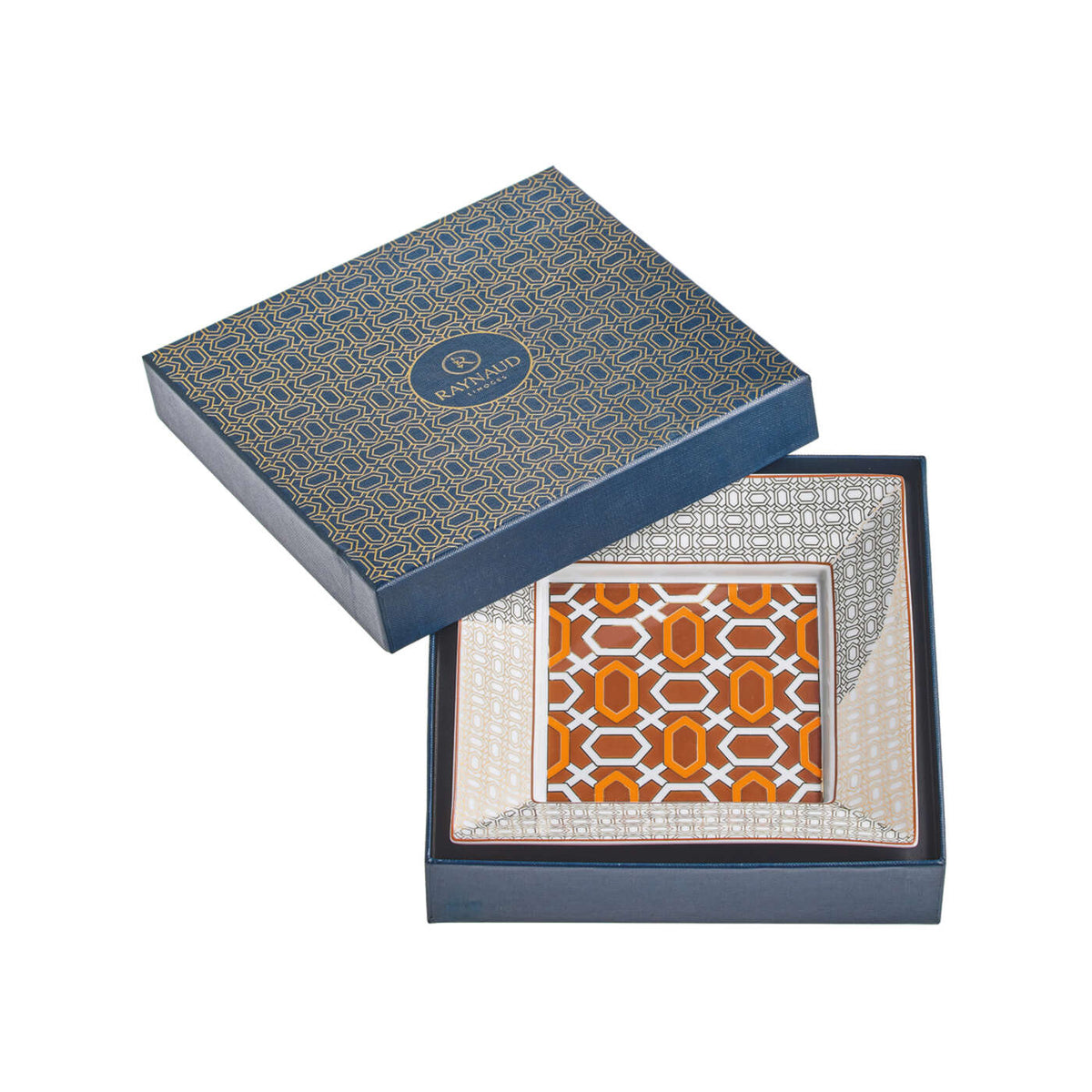 Raynaud Mosaic Alhambra Orange Trinket Tray, 7 in x 7 in, view 2
