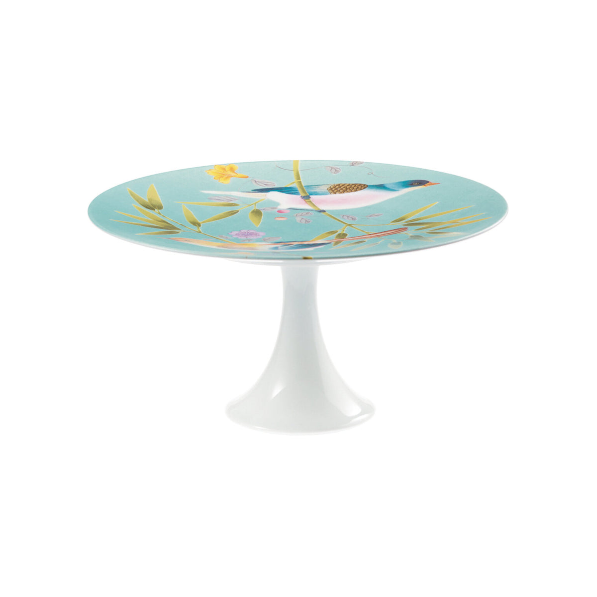 Raynaud Paradis Turquoise Petit Fours Stand, 8 3/4 in, Medium, Motive N°2