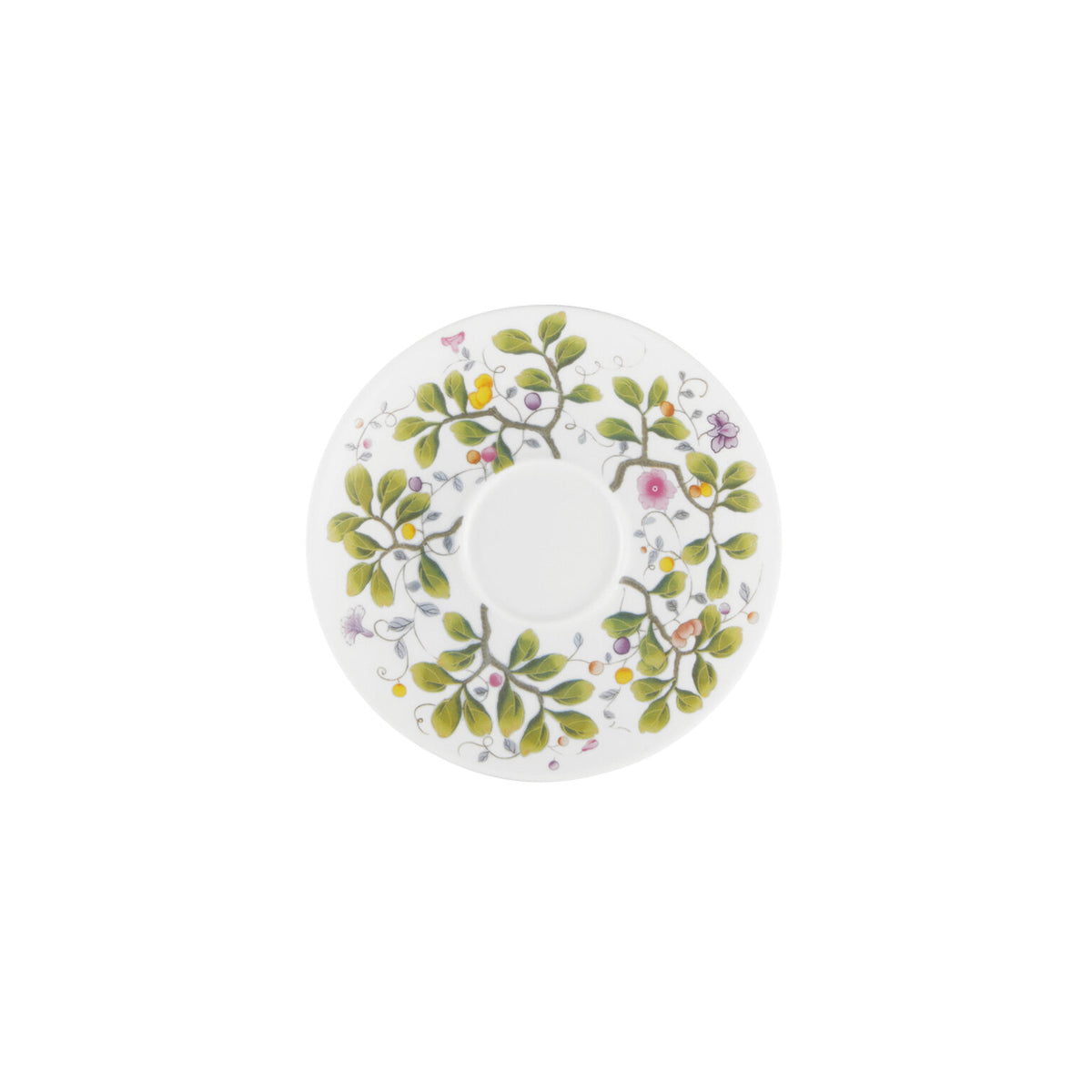 Raynaud Paradis White Tea Saucer, For Tea Cup