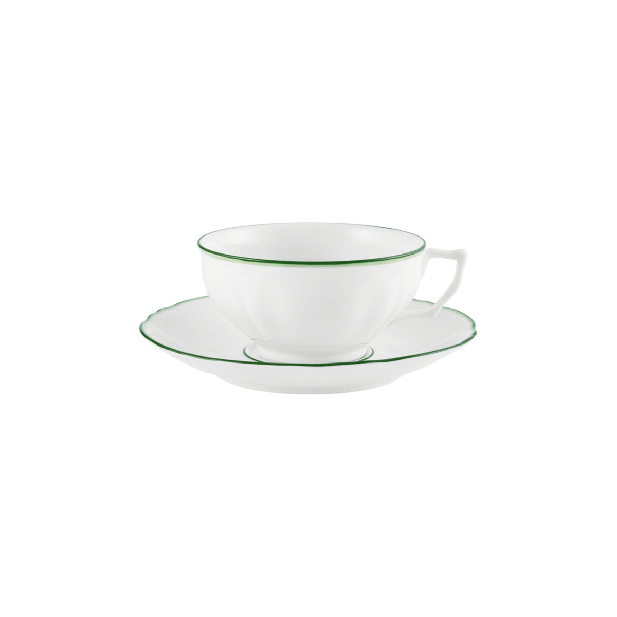 Raynaud Touraine Double Filet Vert Breakfast Cup, 4 3/4 In, 12 3/4 oz, view 2