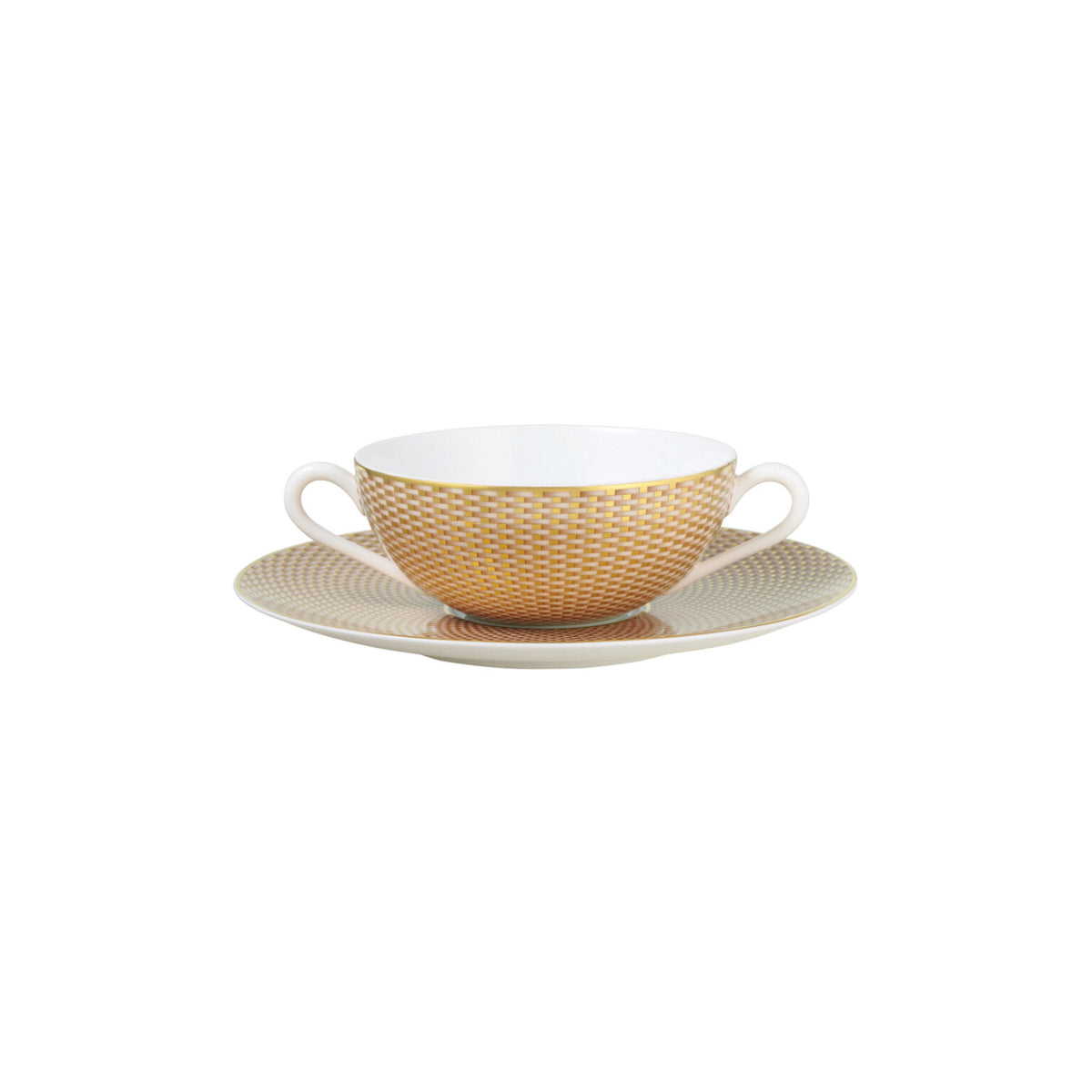 Raynaud Tresor Beige Soup Cup Saucer, 7 1/2 in, view 2