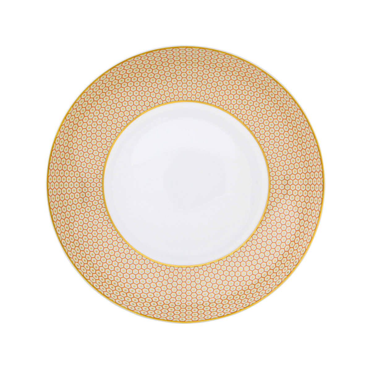 Raynaud Tresor Orange Soup Plate, 10 3/4 In, 47 1/4 oz