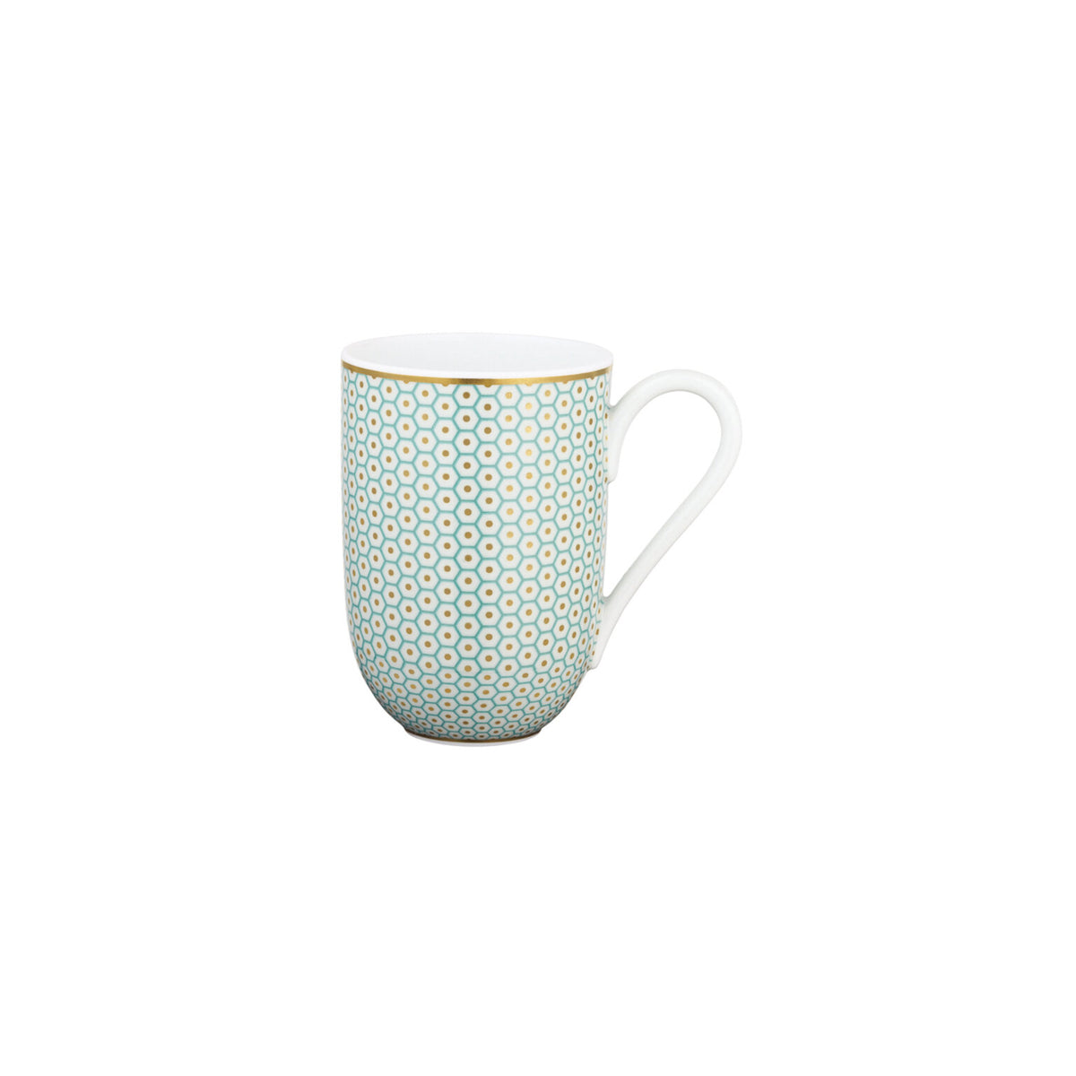 Raynaud Tresor Turquoise Mug, 3 1/4 In, 10 1/4 oz