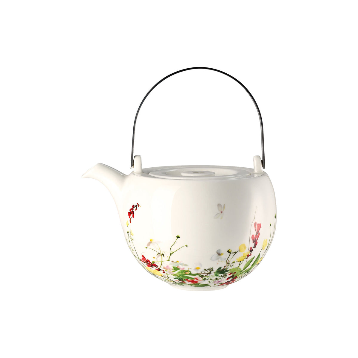 Rosenthal Brillance Bone China Fleurs Sauvages Combi Pot, Metal Handle, view 4