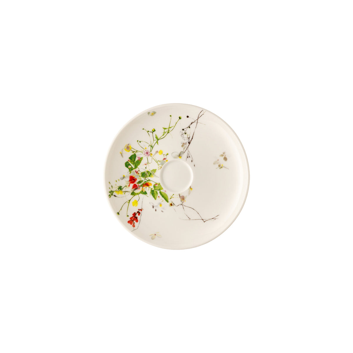 Rosenthal Brillance Bone China Fleurs Sauvages Combi Saucer/Coupe