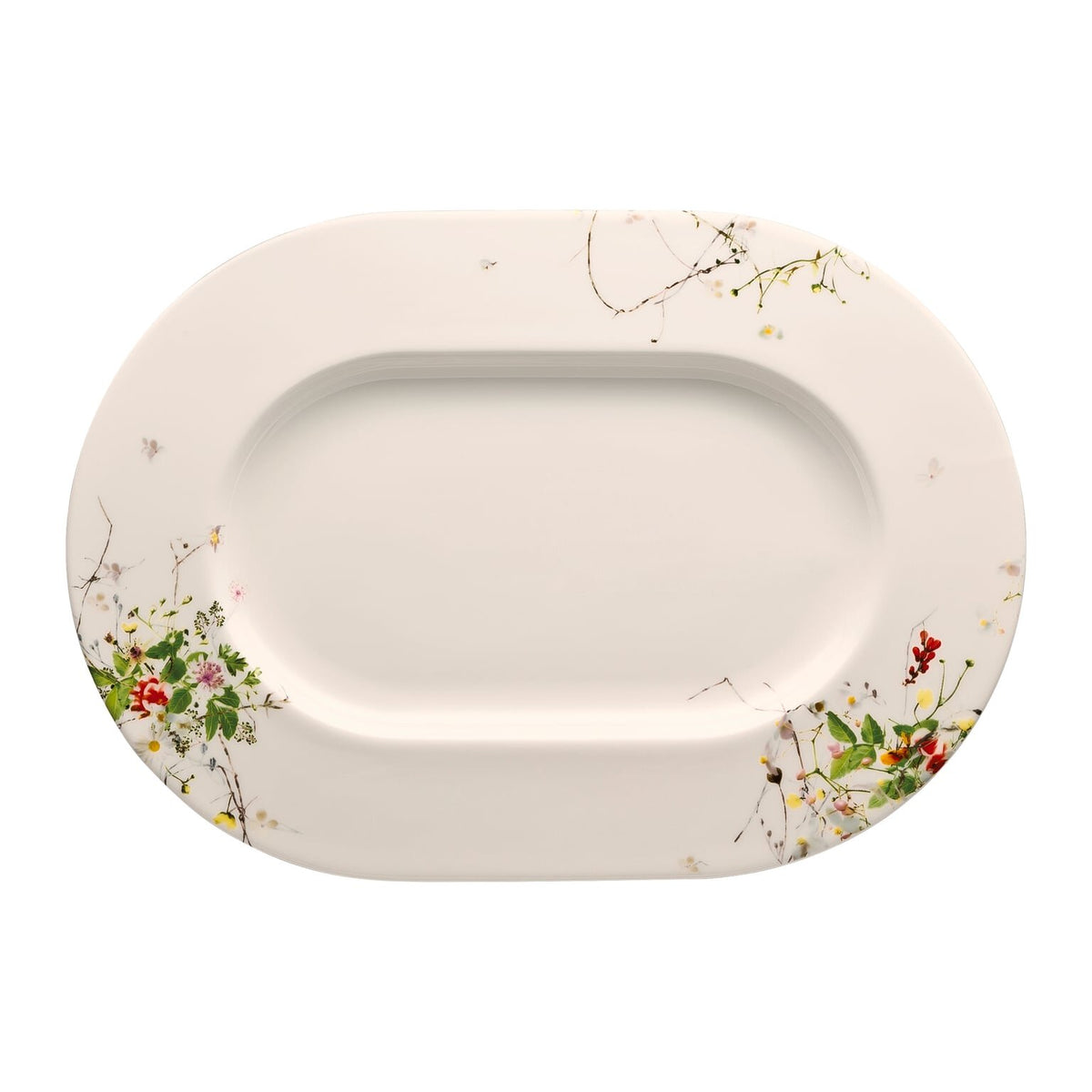Rosenthal Brillance Bone China Fleurs Sauvages Platter, 13 1/2 in