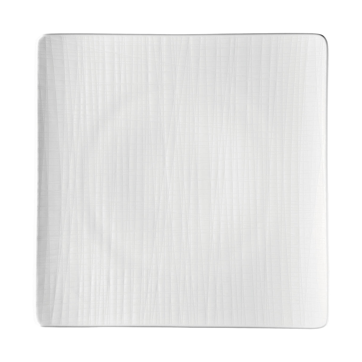 Rosenthal Mesh White Plate Flat, 12 in, Square