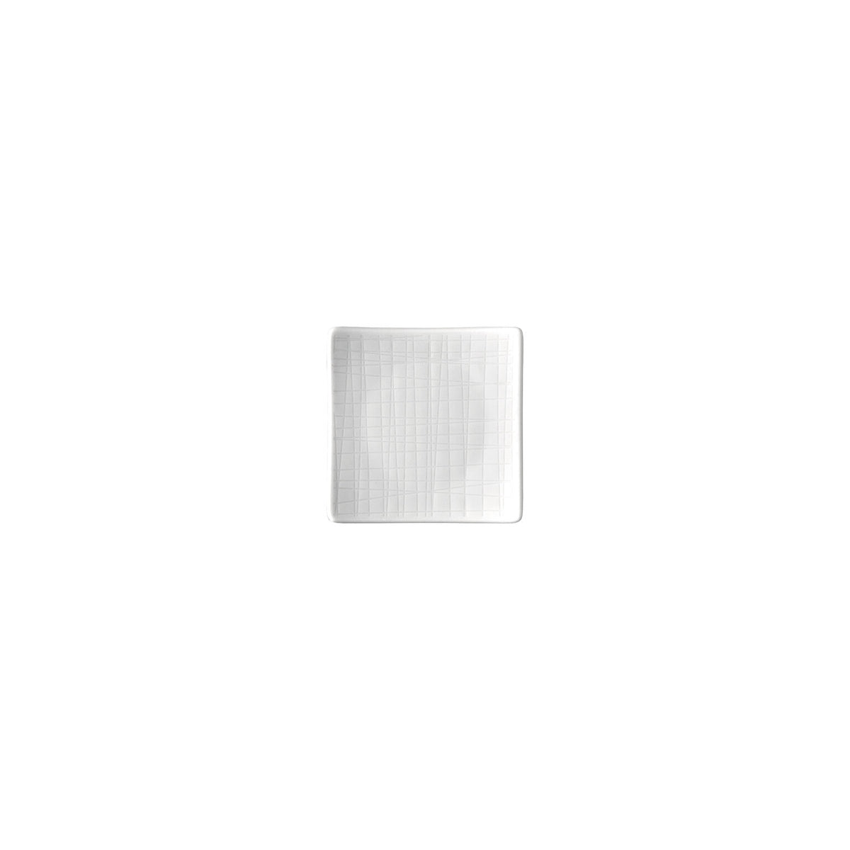 Rosenthal Mesh White Plate Flat, 4 1/2 in, Square