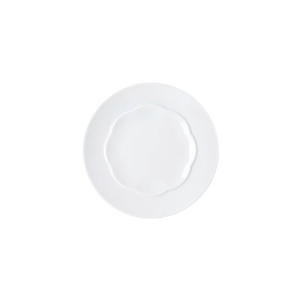 Rosenthal Sonetto Bianco Plate Flat, Shiny