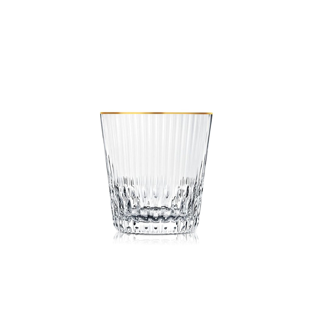 Saint-Louis Apollo Large Old Fashioned Glass #1 Gold Rim, view 2