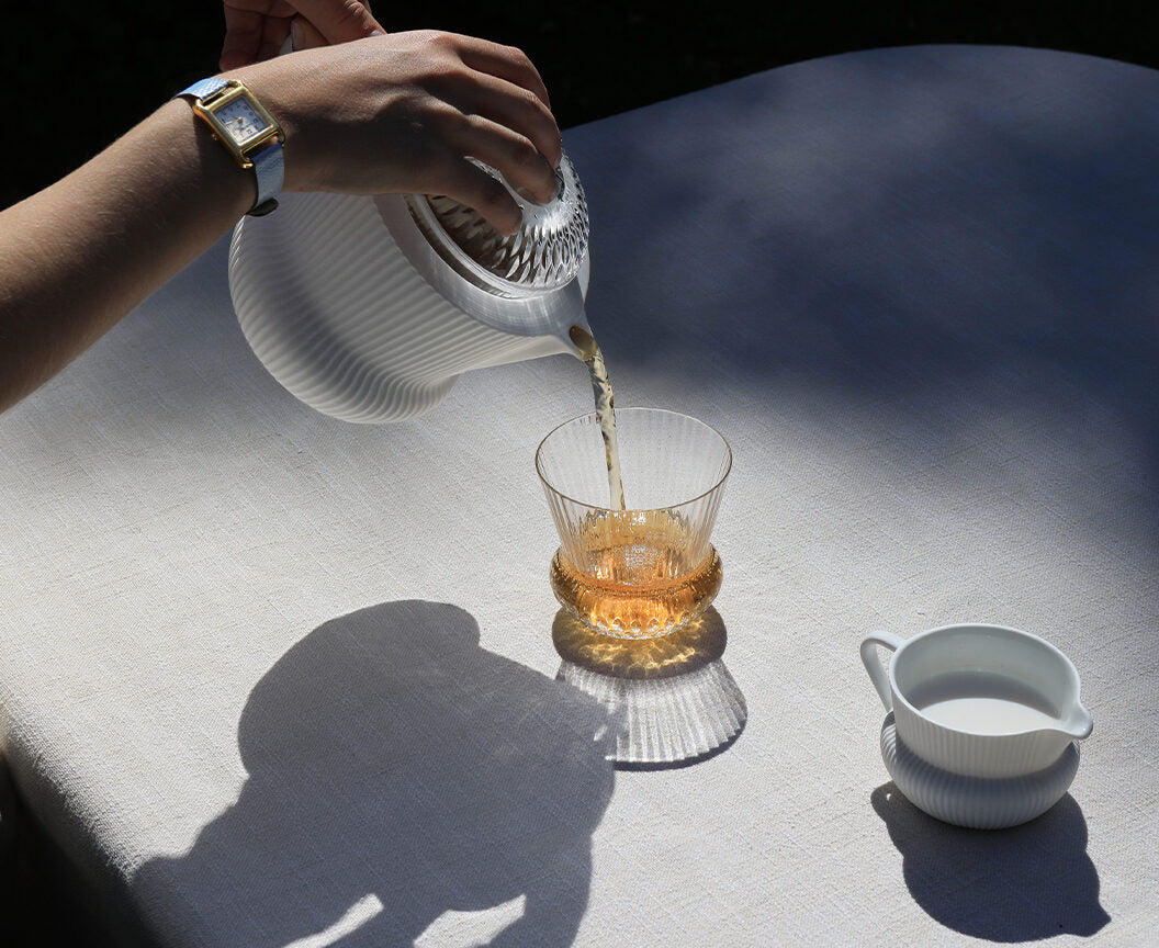 Saint-Louis Apollo Tea Pouring Pot in a styled lifestyle setting
