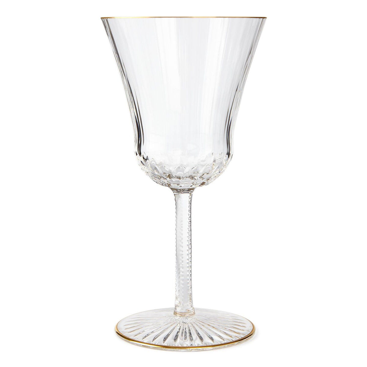 Saint-Louis Apollo Water Glass #2 Gold Rim, view 2