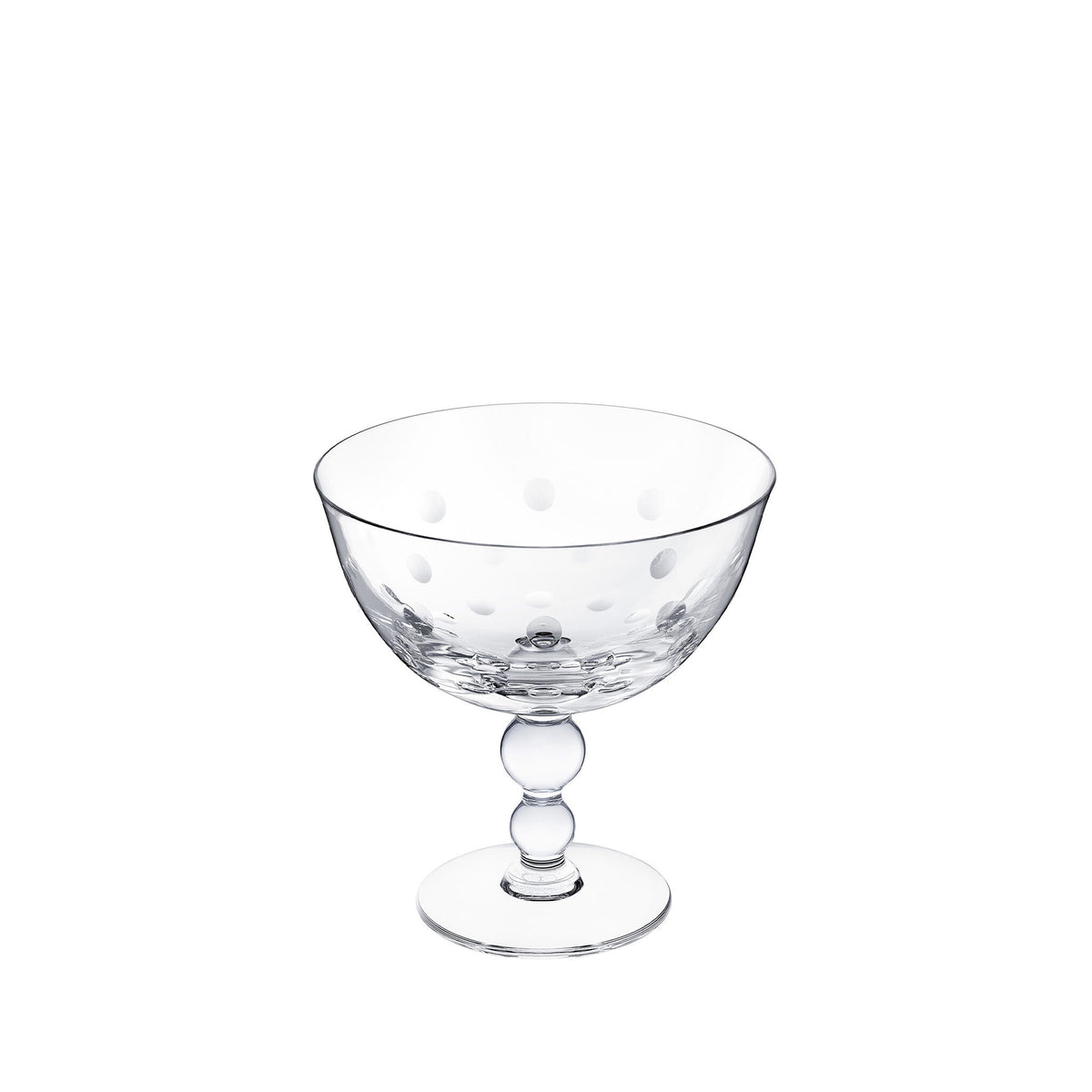 Saint-Louis Bubbles Footed Cup, view 2