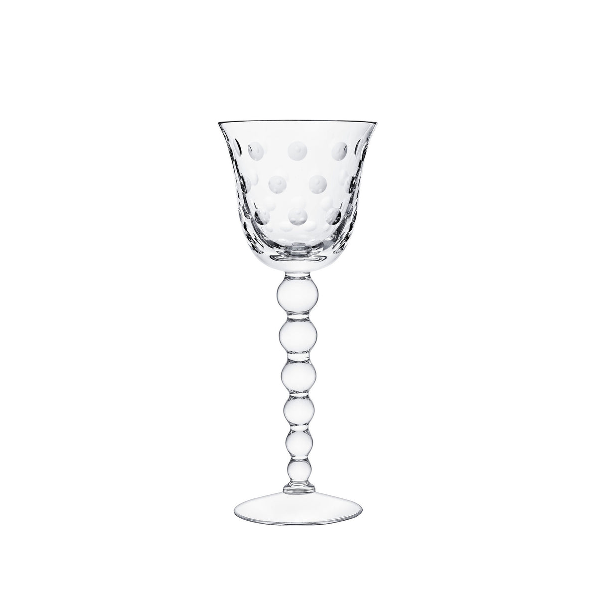 Saint-Louis Bubbles Water Glass #2 on a white background