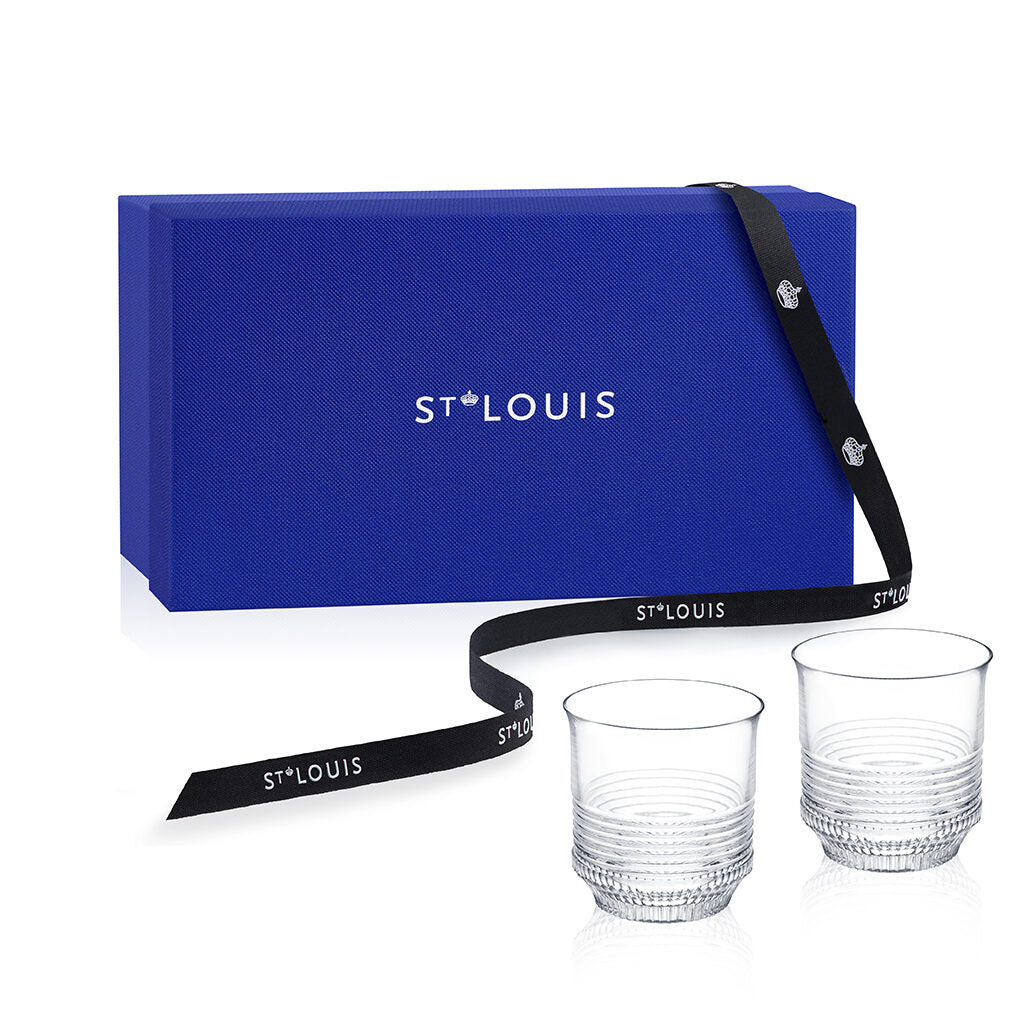 Saint-Louis Cadence Cylindrical Tumbler, Medium, Set of 2