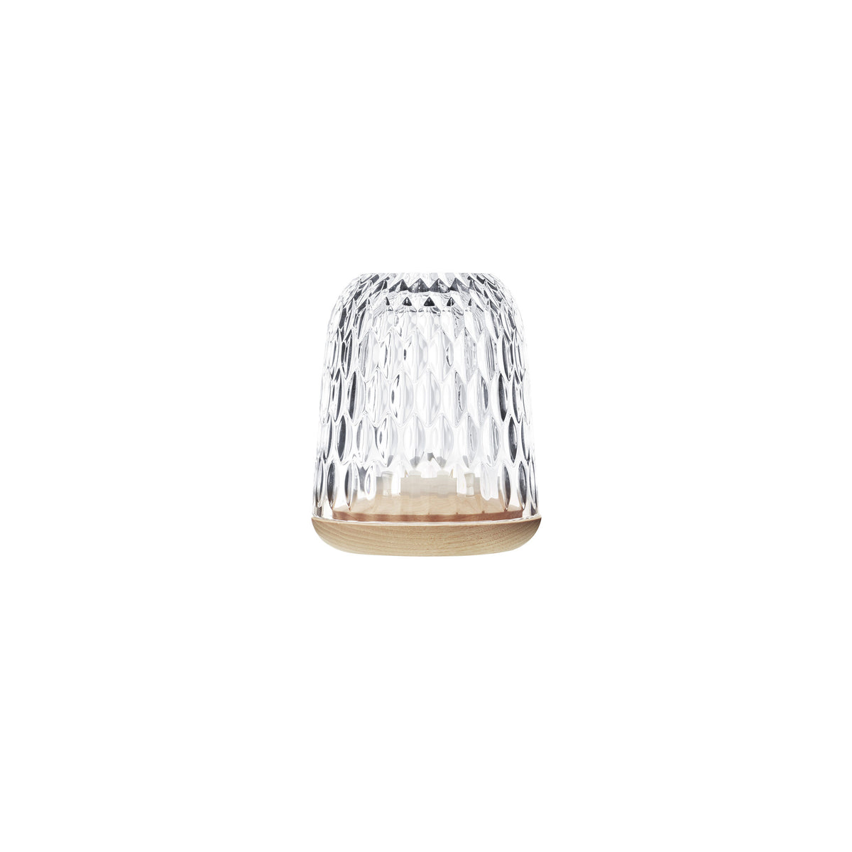 Saint-Louis Folia Photophore, Small, Natural Wood