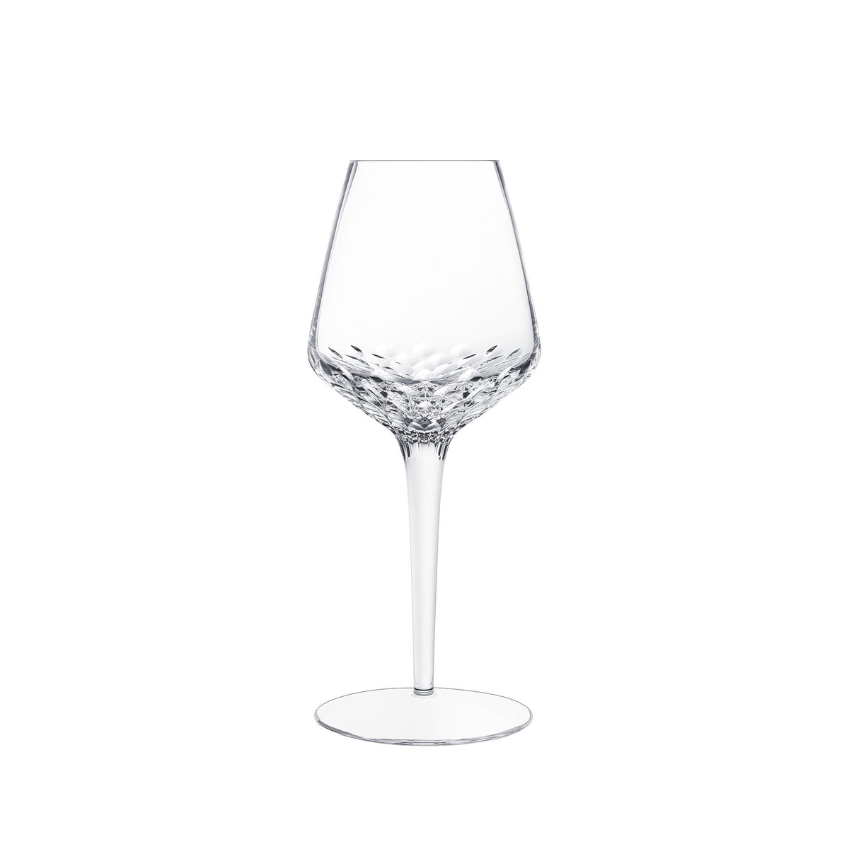 Saint-Louis Folia Wine Glass #4 on a white background