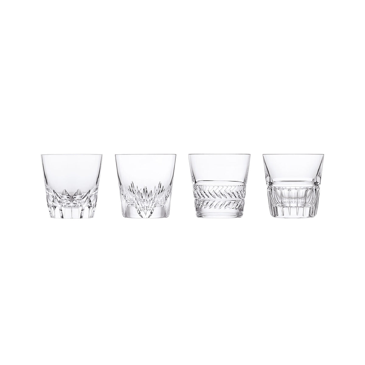 Saint-Louis Kings Hall Tumblers, Set of 4 on a white background
