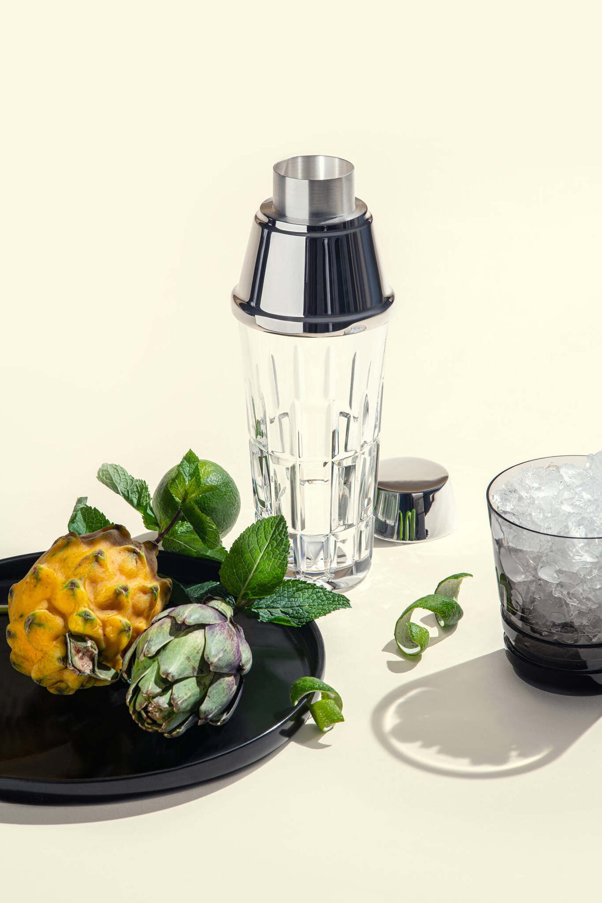 Saint-Louis Manhattan crystal collection in a styled lifestyle setting
