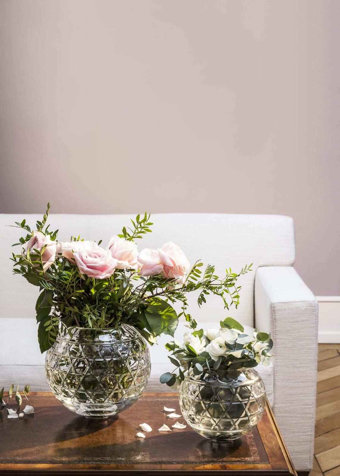 Saint-Louis Royal Vase in a styled lifestyle setting