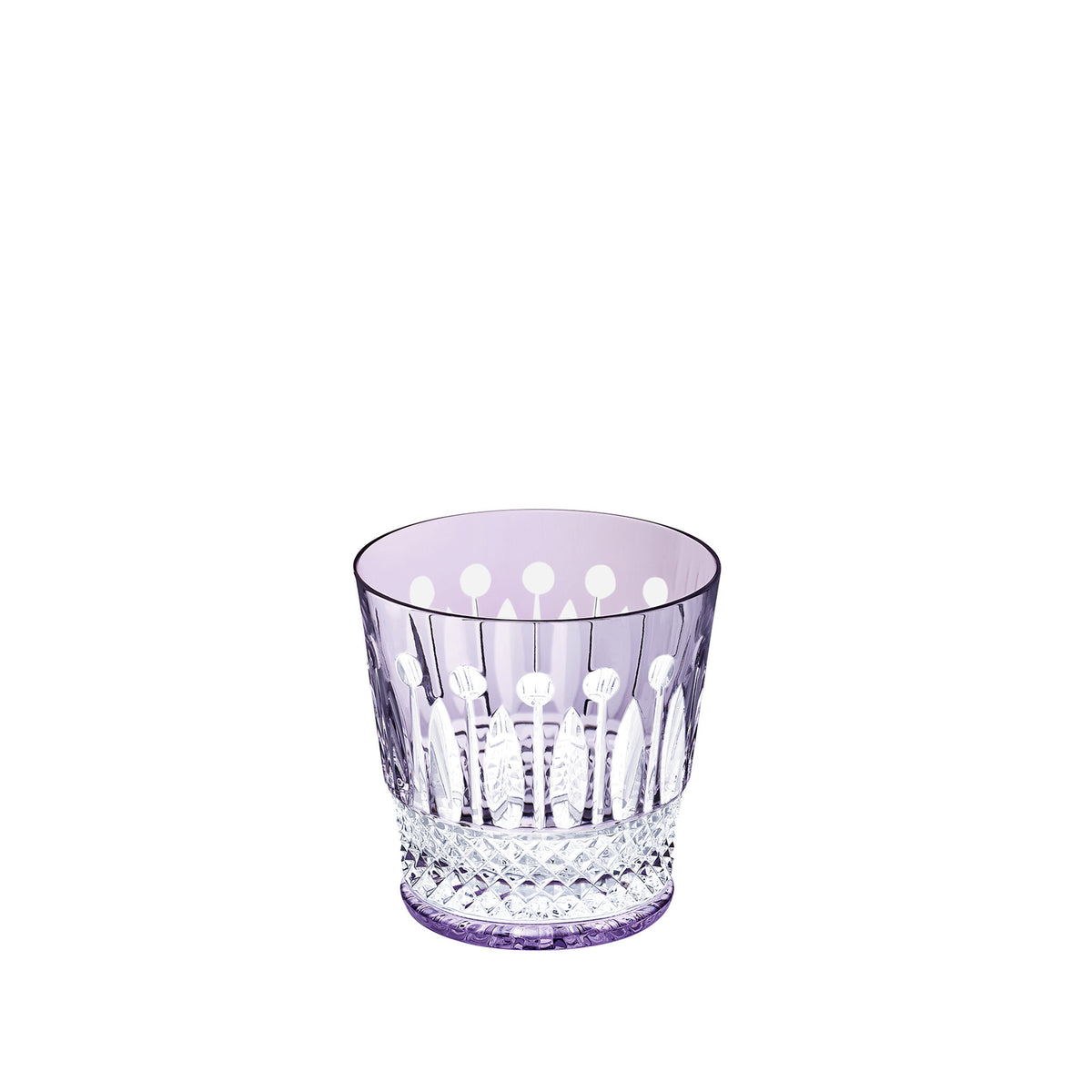 Saint-Louis Tommy Medium Old Fashioned Glass #3 Purple, view 2