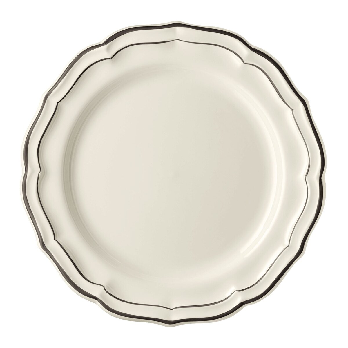 Gien Filet Midnight dinner plate