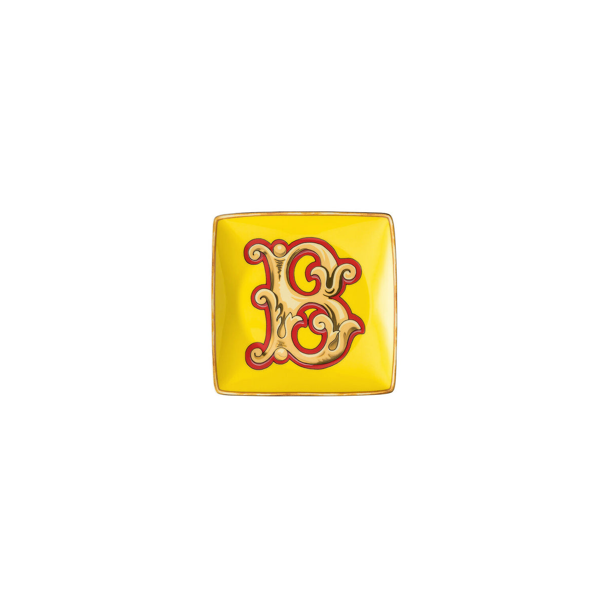Versace Alphabet Canape Dish, 4 3/4 in, Square – B