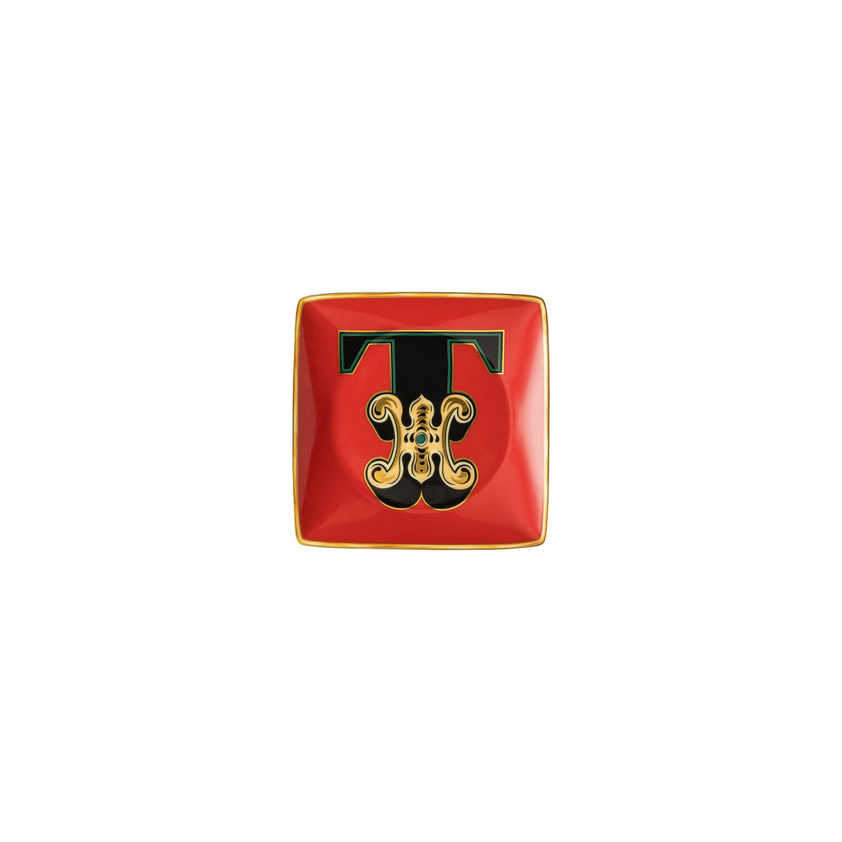 Versace Alphabet Canape Dish, 4 3/4 in, Square – T