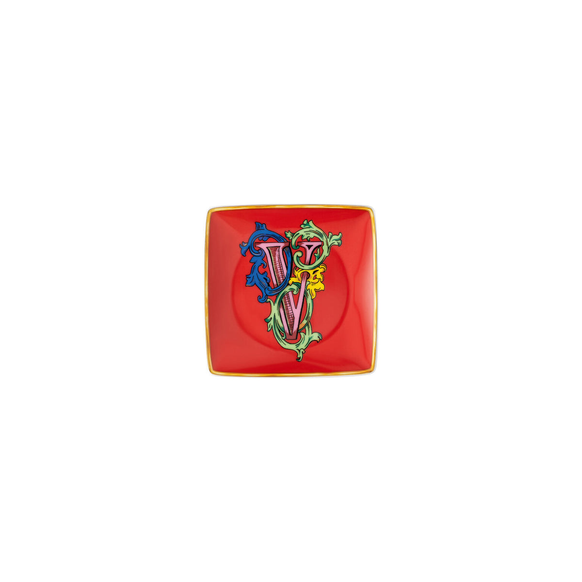 Versace Alphabet Canape Dish, 4 3/4 in, Square – V