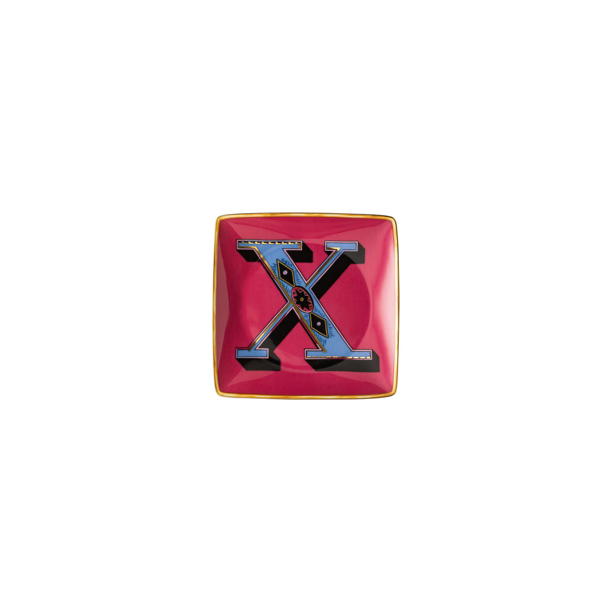 Versace Alphabet Canape Dish, 4 3/4 in, Square – X