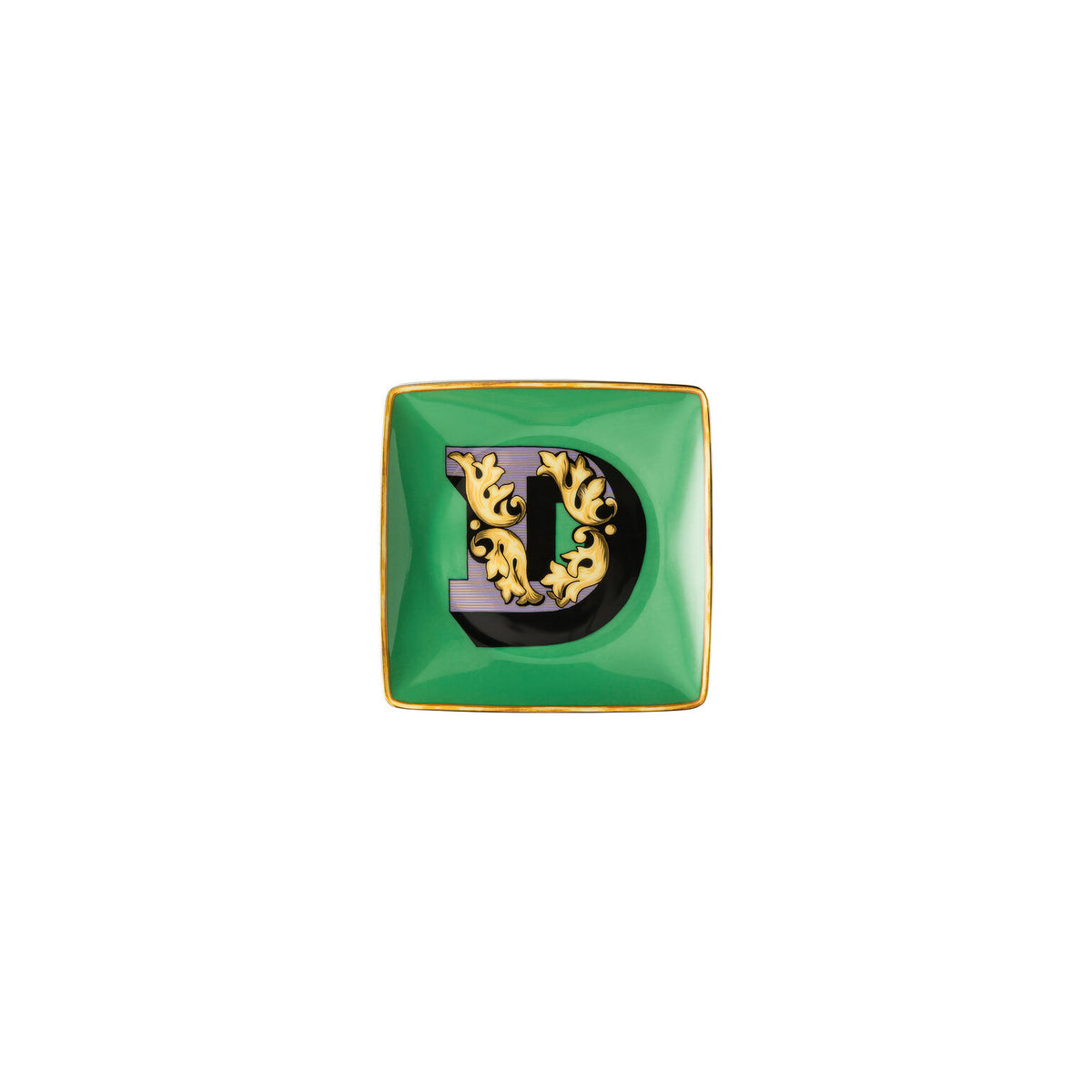 Versace Alphabet Canape Dish, 4 3/4 in, Square – D