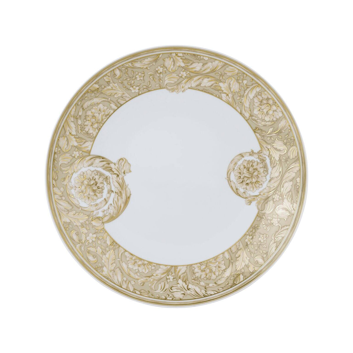Versace Barocco Beige Dinner Plate, 11 in