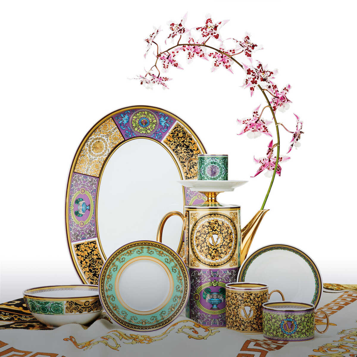 Versace Barocco Mosaic Cereal Bowl, 6 in, view 4