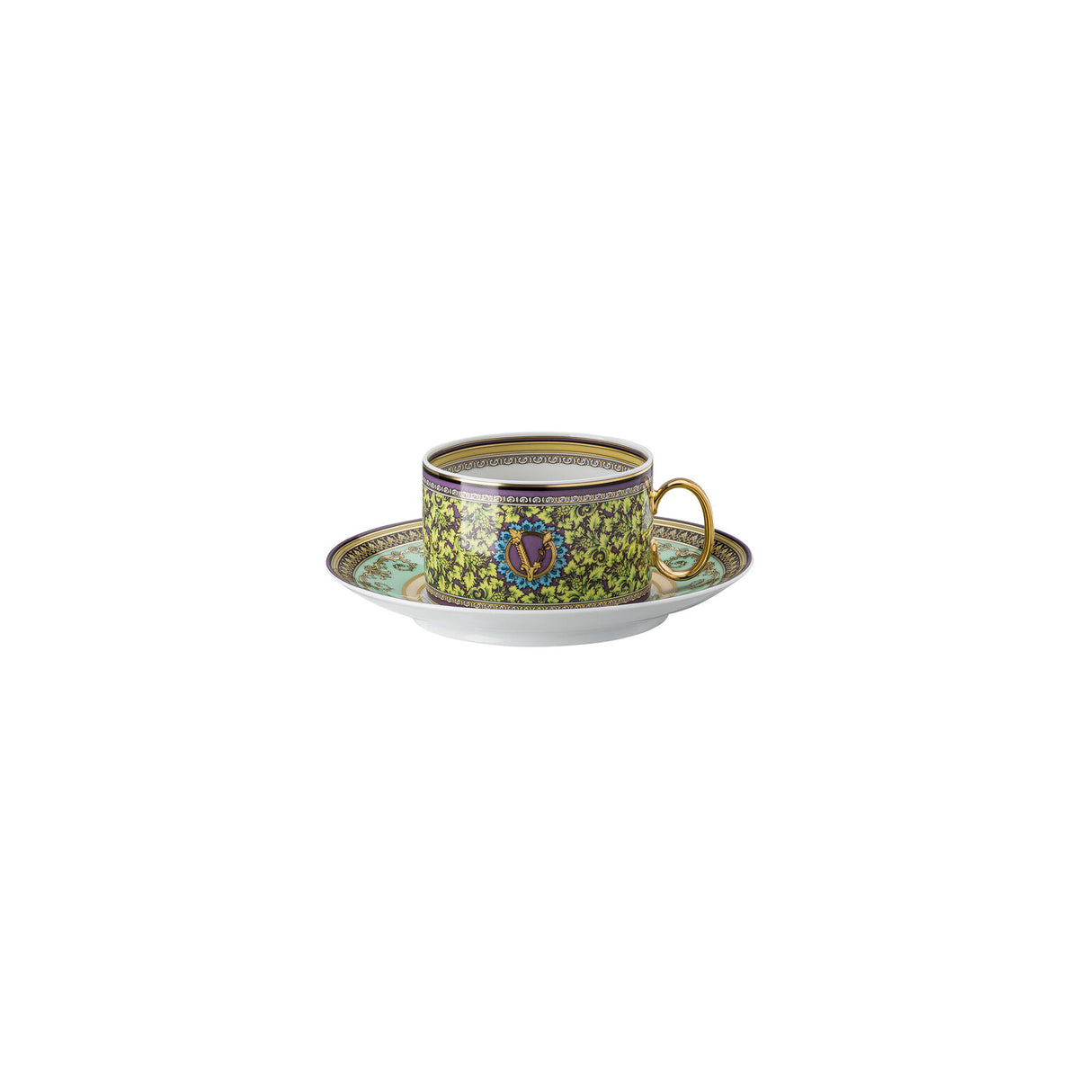Versace Barocco Mosaic Tea Cup & Saucer