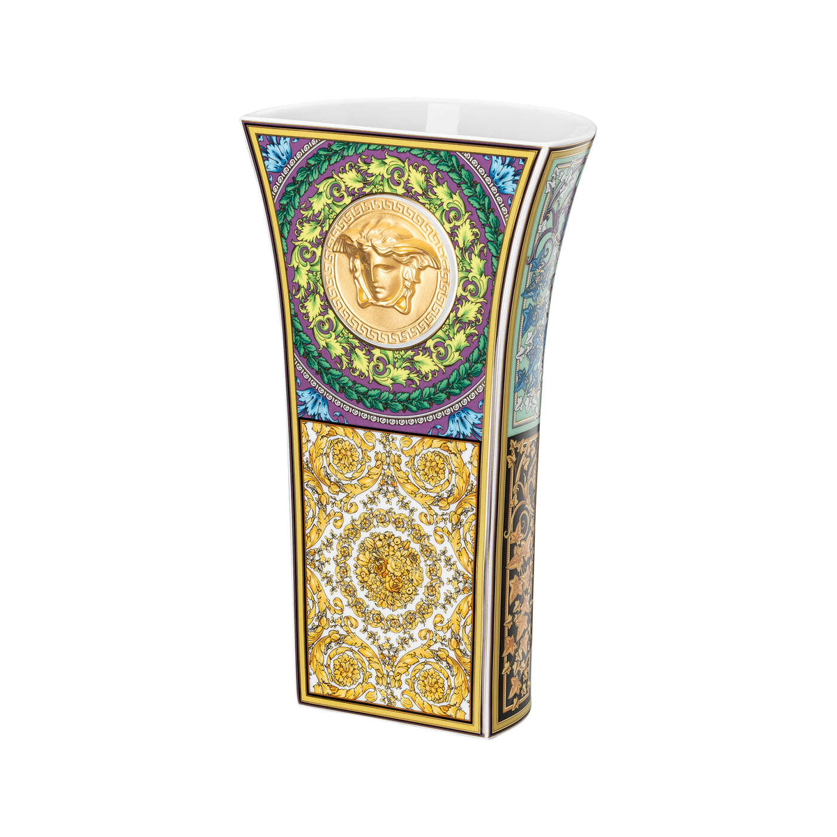 Versace Barocco Mosaic Vase, 10 1/4 in, view 3