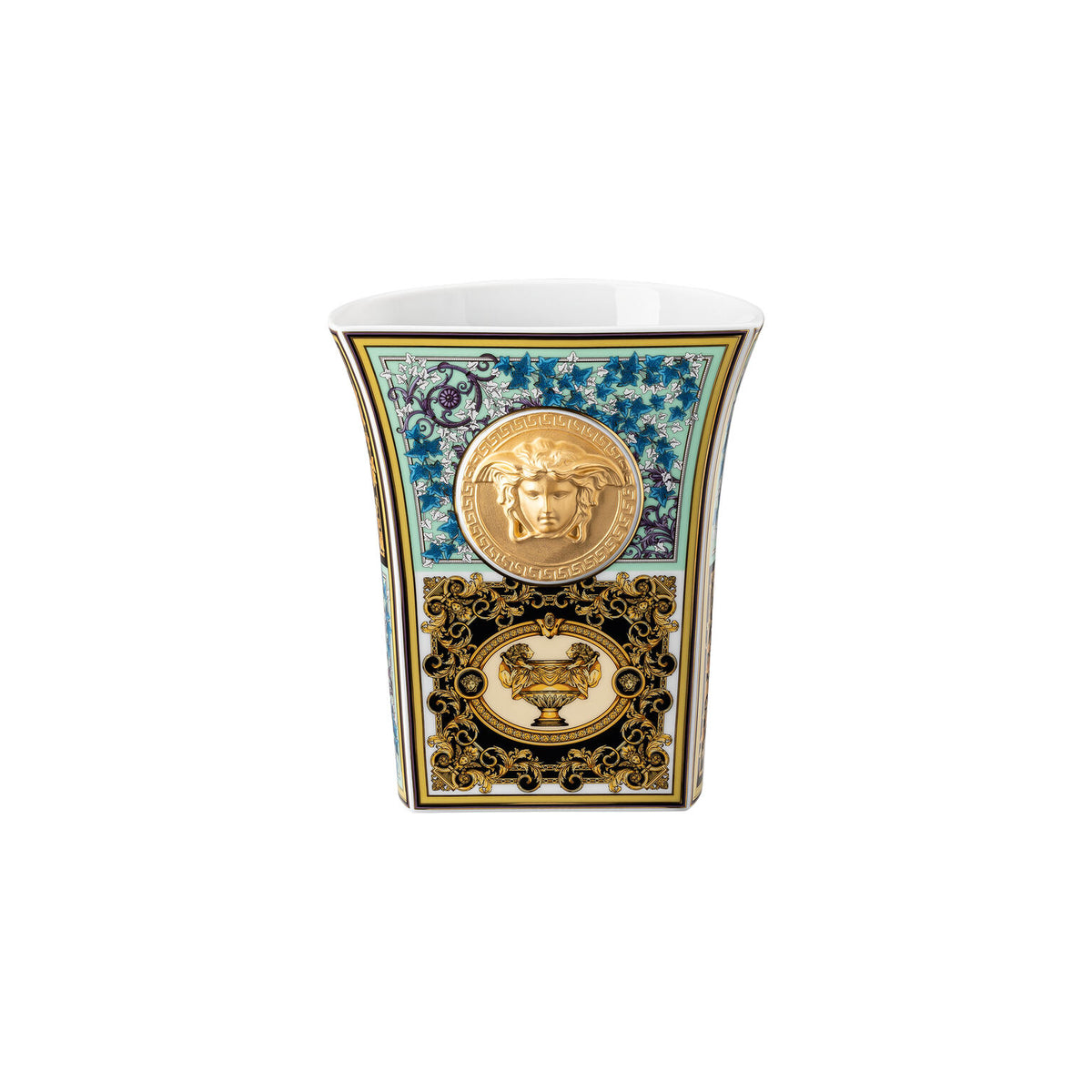 Versace Barocco Mosaic Vase, 7 in