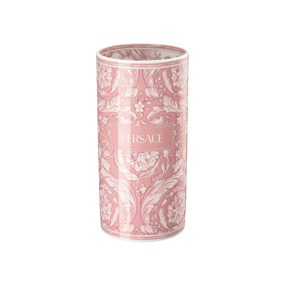 Versace Barocco Rose Vase, 9 1/2 in