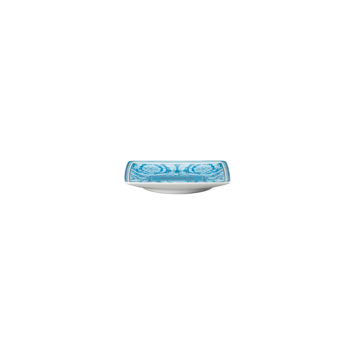 Versace Barocco Teal Canape Dish, 4 3/4 in, Square, view 2