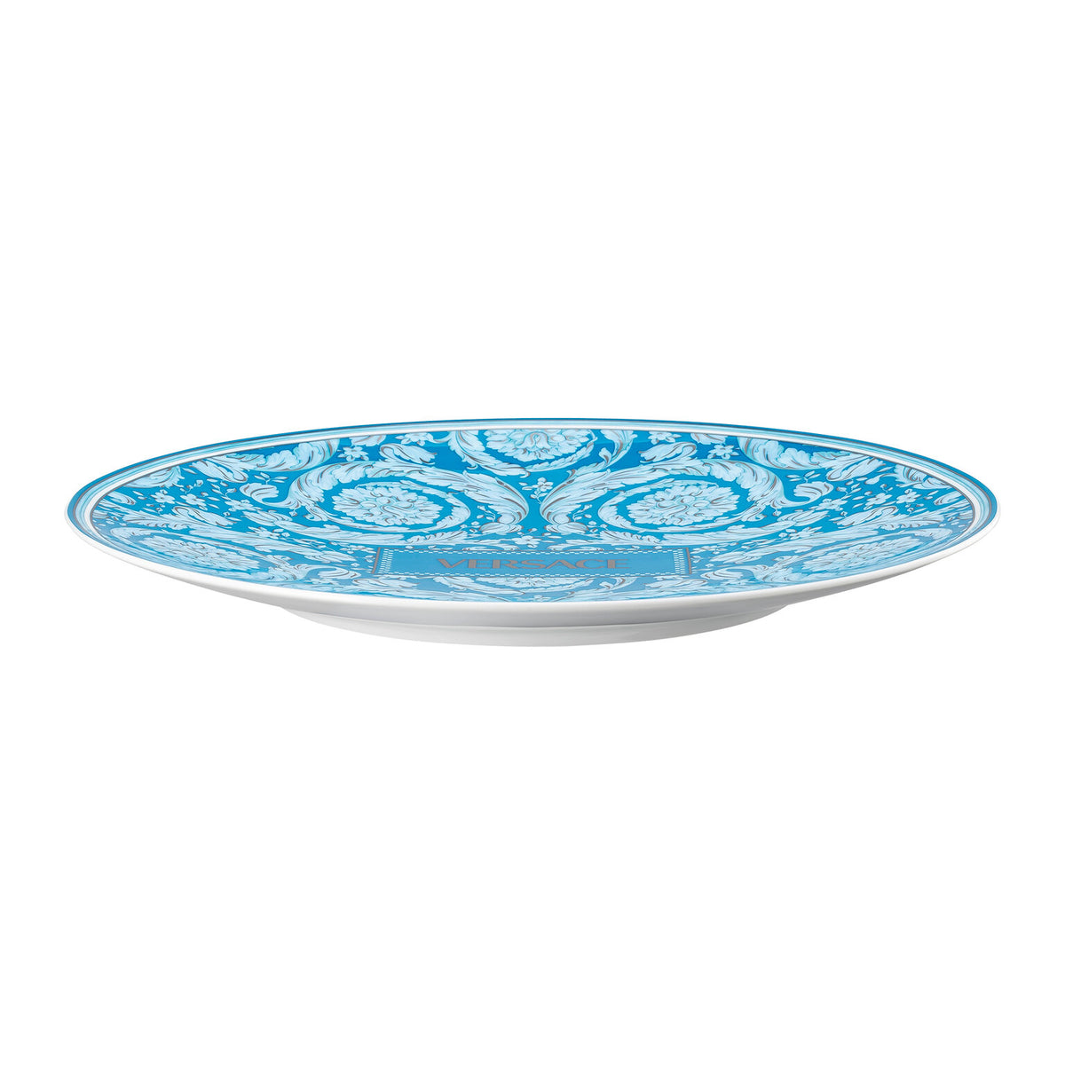 Versace Barocco Teal Service Plate, 13 in, view 2