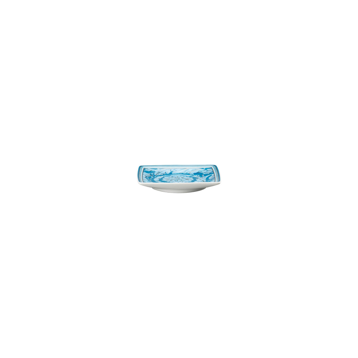 Versace Barocco Teal Small Low Bowl, 3 1/2 in, view 2