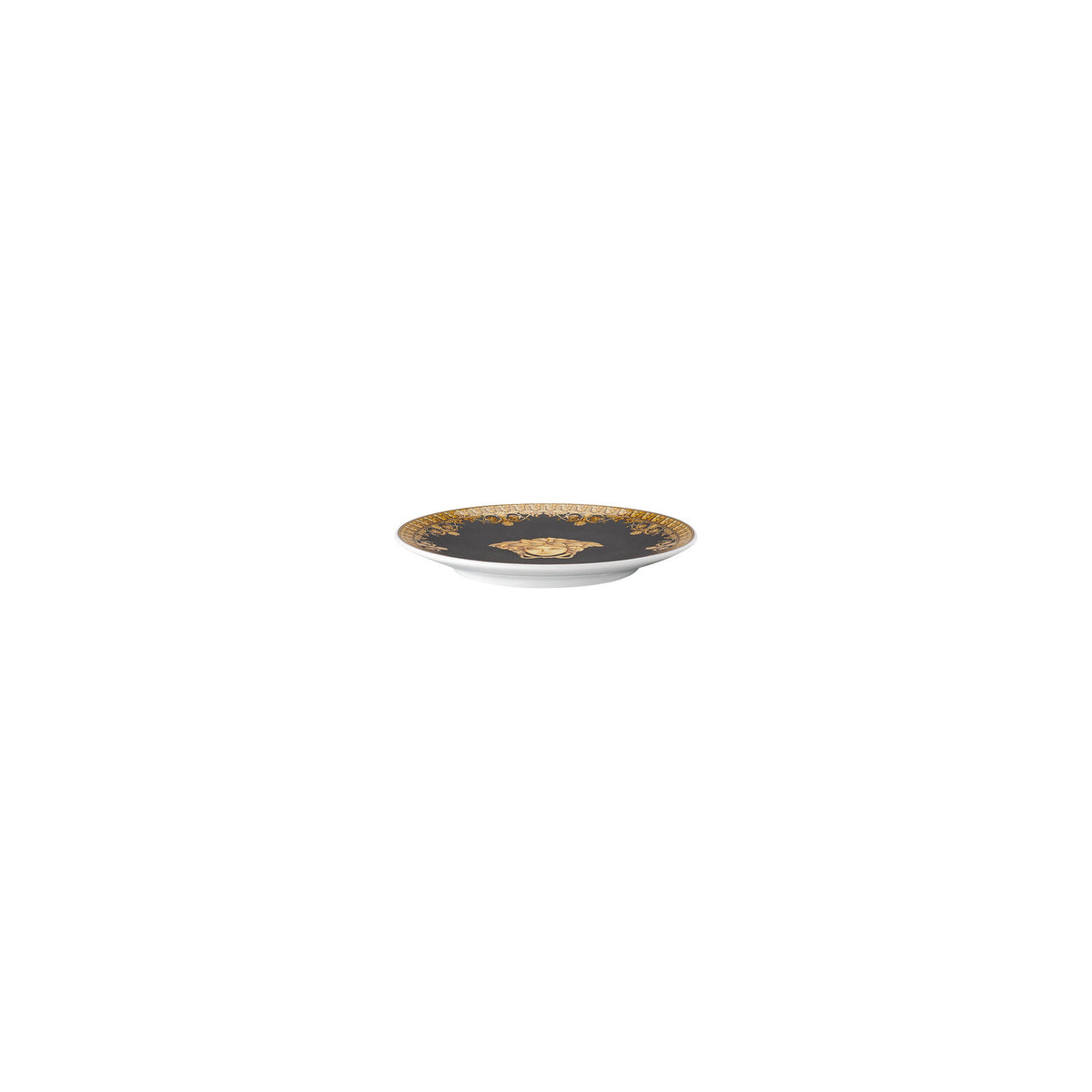 Versace I Love Baroque Plate, 4 in, Nero, view 2