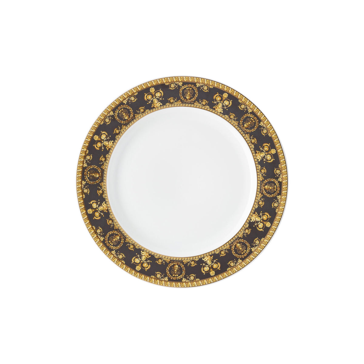 Versace I Love Baroque Salad Plate, 8 2/3 in, Nero