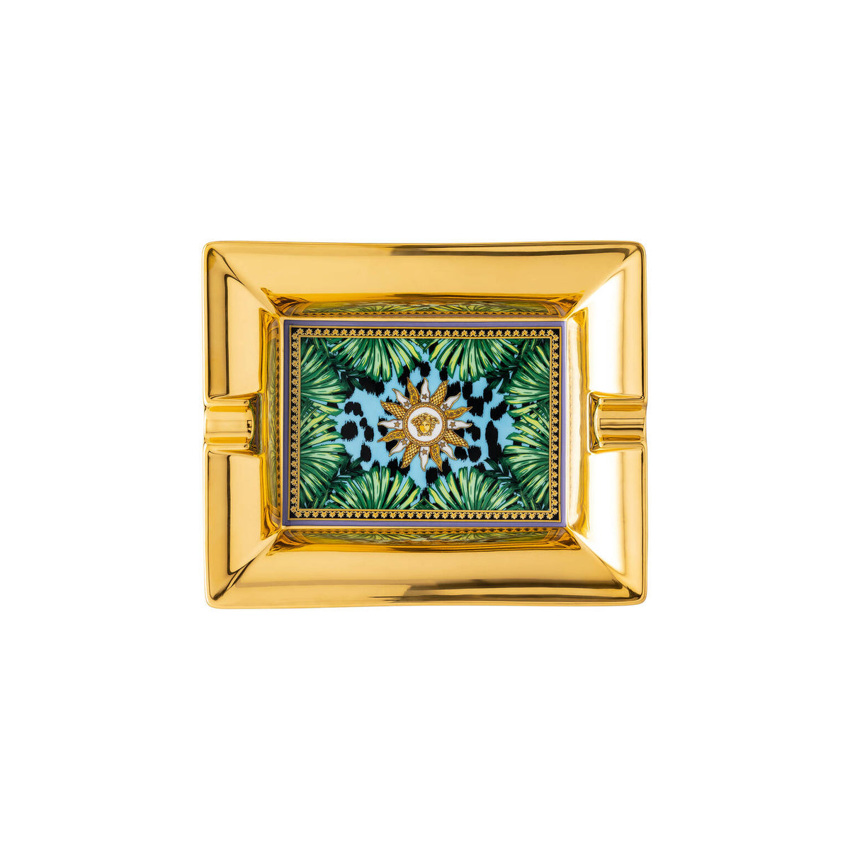 Versace Jungle Animalier Ashtray, 6 1/4 in