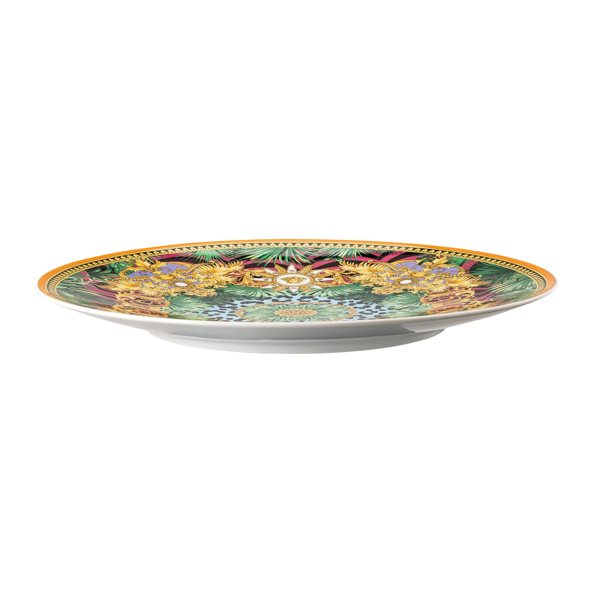 Versace Jungle Animalier Service Plate, 13 in, Leopard Center, view 2