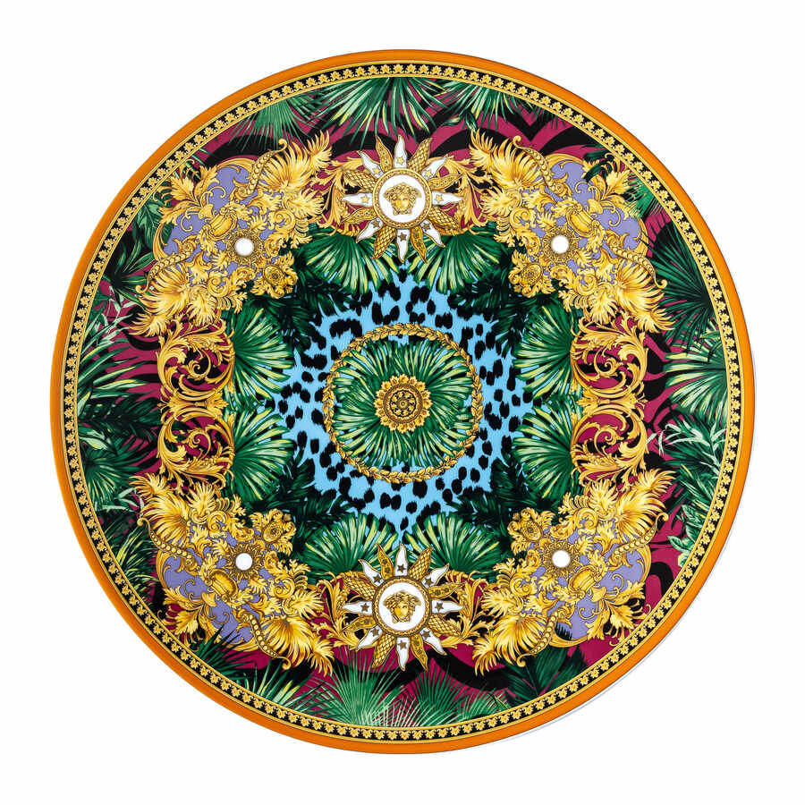 Versace Jungle Animalier Service Plate, 13 in, Leopard Center