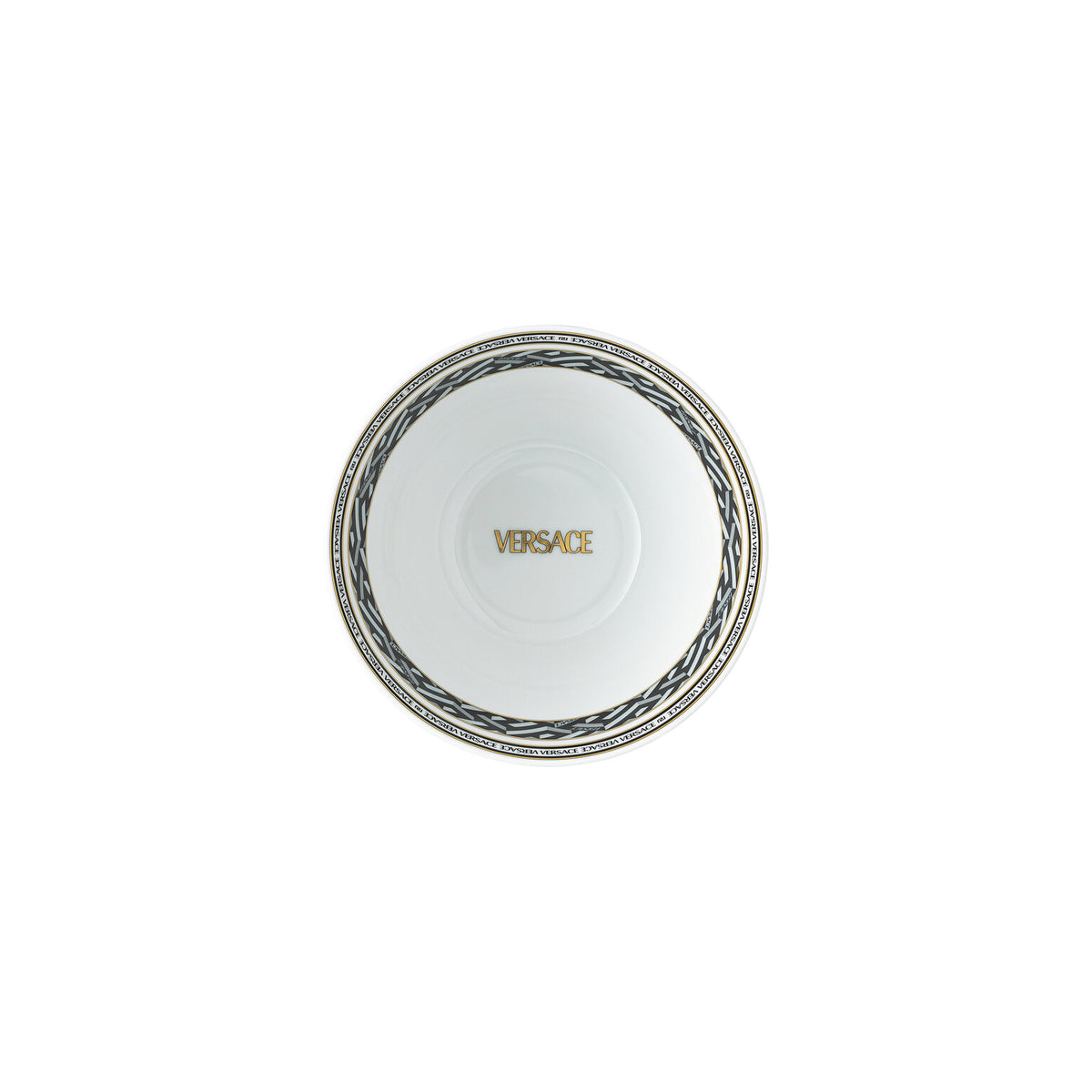 Versace La Greca Signature Black Cereal Bowl, 6 in, view 2
