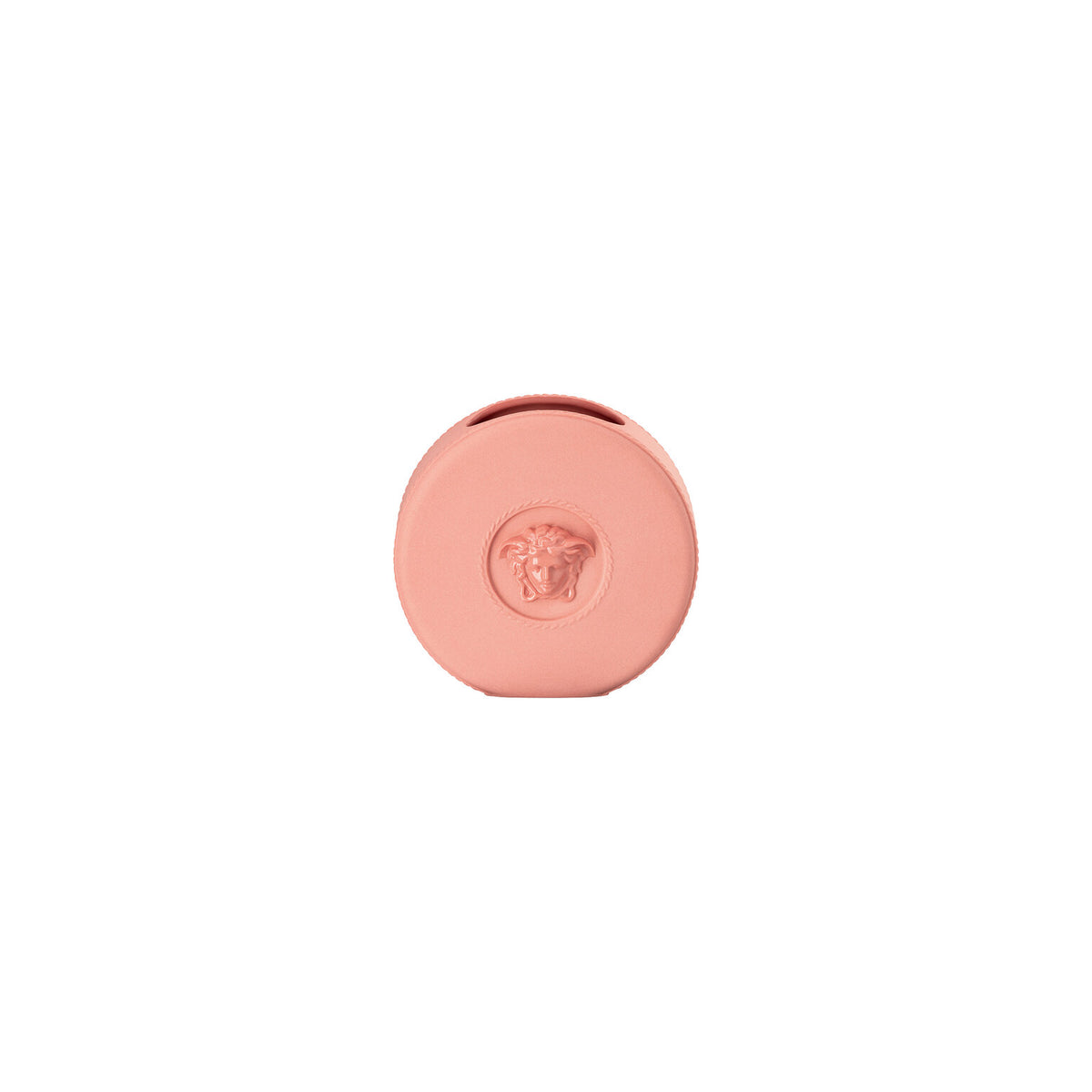 Versace La Medusa Mini Vase, 4 in, Pink, Round