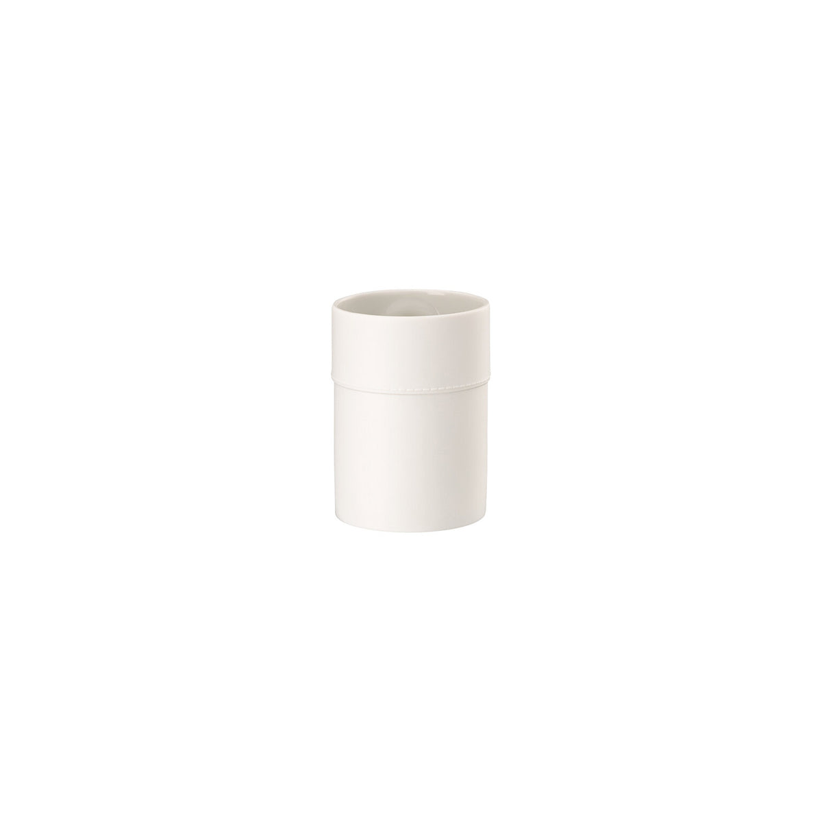 Versace La Medusa Mini Vase, 4 in, White, Cylindrical, view 2