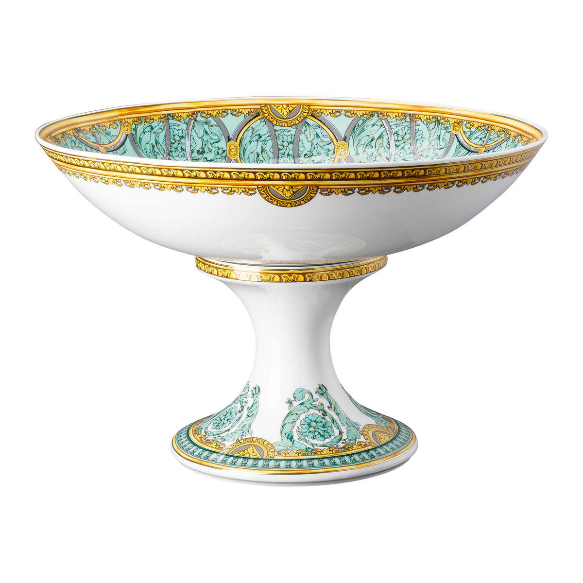 Versace La Scala del Palazzo Footed Bowl, 14 in, view 2